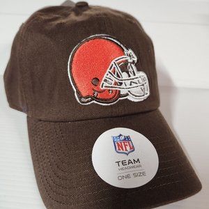 Cleveland Browns Hat, One Size, Brown with helmet logo